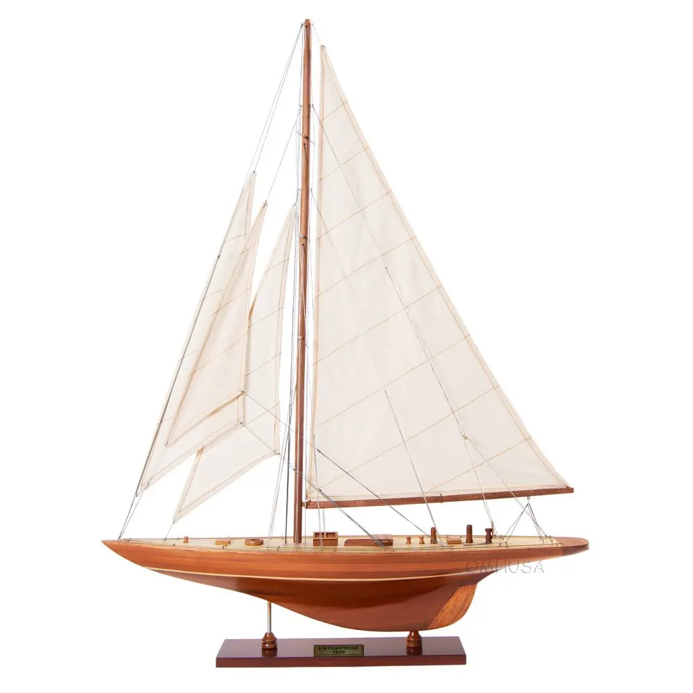 Y025F Enterprise Medium L60 (Fully Assembled) Y025 ENTERPRISES SM SAILBOAT MODEL AMERICA CUP L00.WEBP